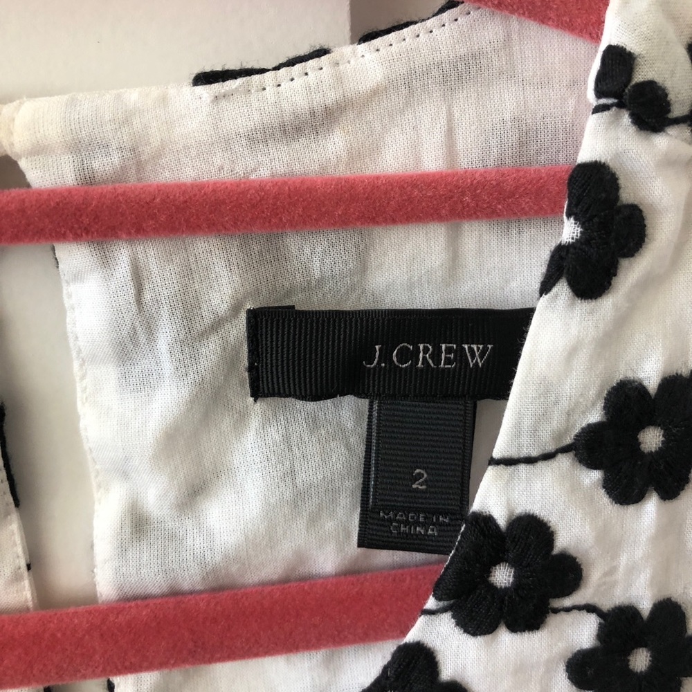 J.Crew Factory Floral Embroidered Racerback Tank - Picture 3 of 7